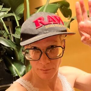 RAW Black Cap with Red Logo